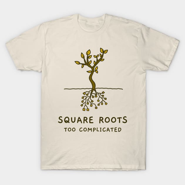 Square Roots T-Shirt by AlienWow.Design